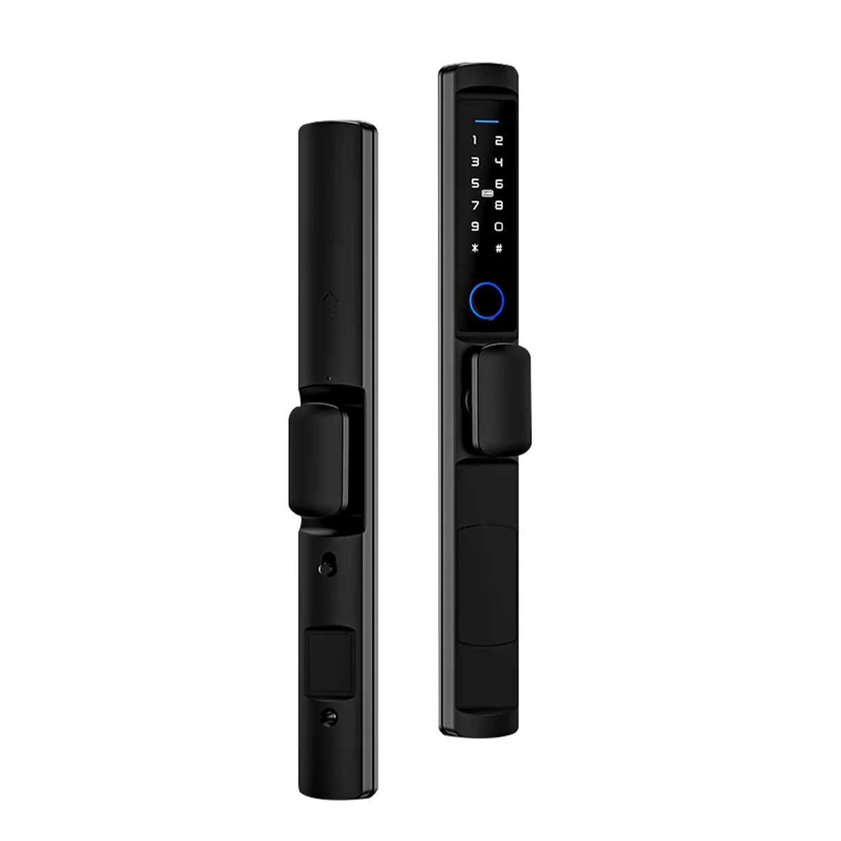 moes-wifi-smart-narrow-side-fingerprint-coded-door-lock-remote-control-waterproof-two-handle-optional-193075