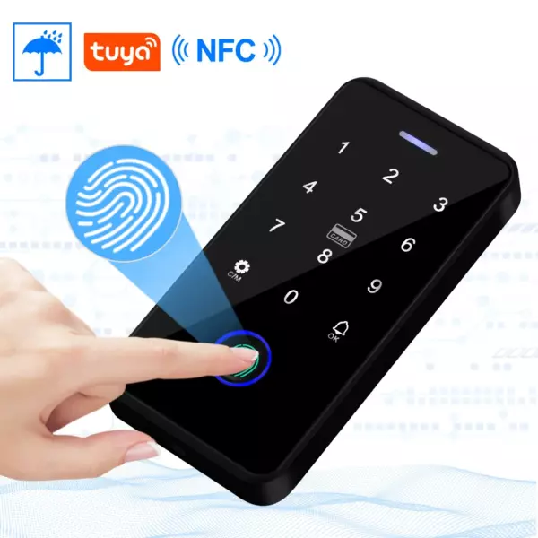 Контроллер доступа с RFID EM/MIFARE, PIN, отпечатком и Tuya