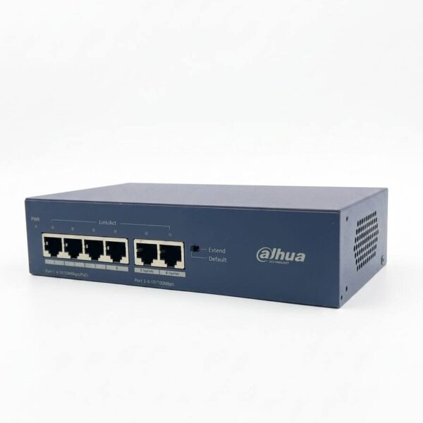 6-портовый неуправляемый PoE коммутатор  DH-S3006-4ET-45